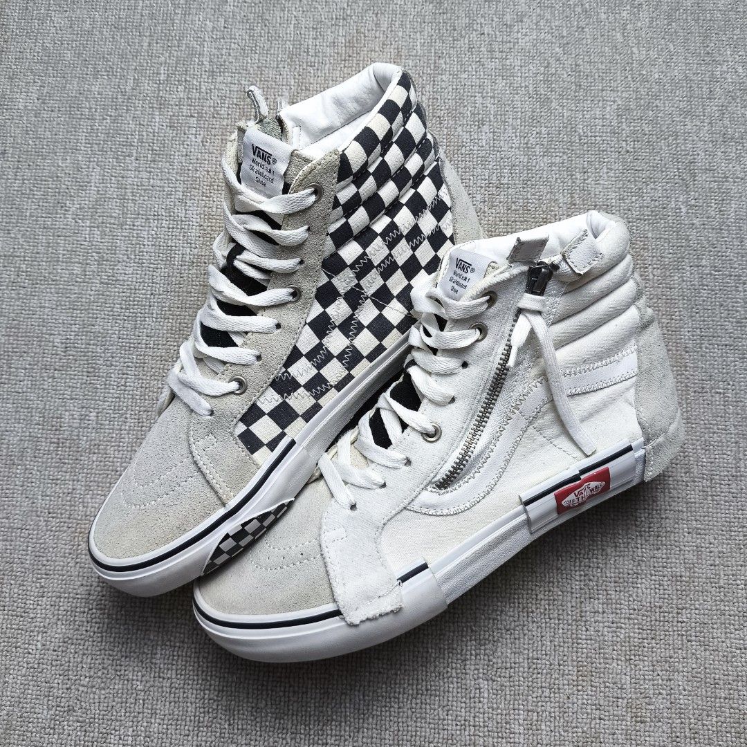 Vans cut and paste white on sale
