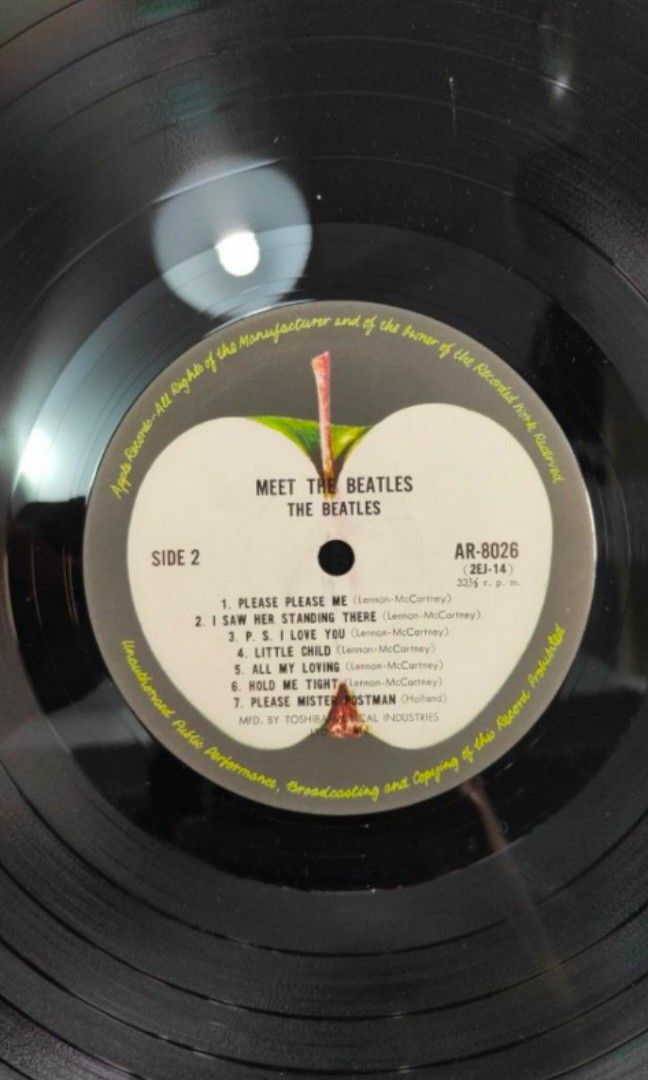 Vintage 1969 LP vinyl - The Beatles – Meet The Beatles! - Apple 