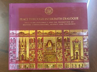 Vintage Philippines Book - Peace Through Inter Faith Dialogue - Carlos Botong Francisco Arts - National Artist - Philippine Diplomacy and the promotion of mutual understanding , respect and tolerance - DFA Department of Foreign Affairs Coffee Book Table