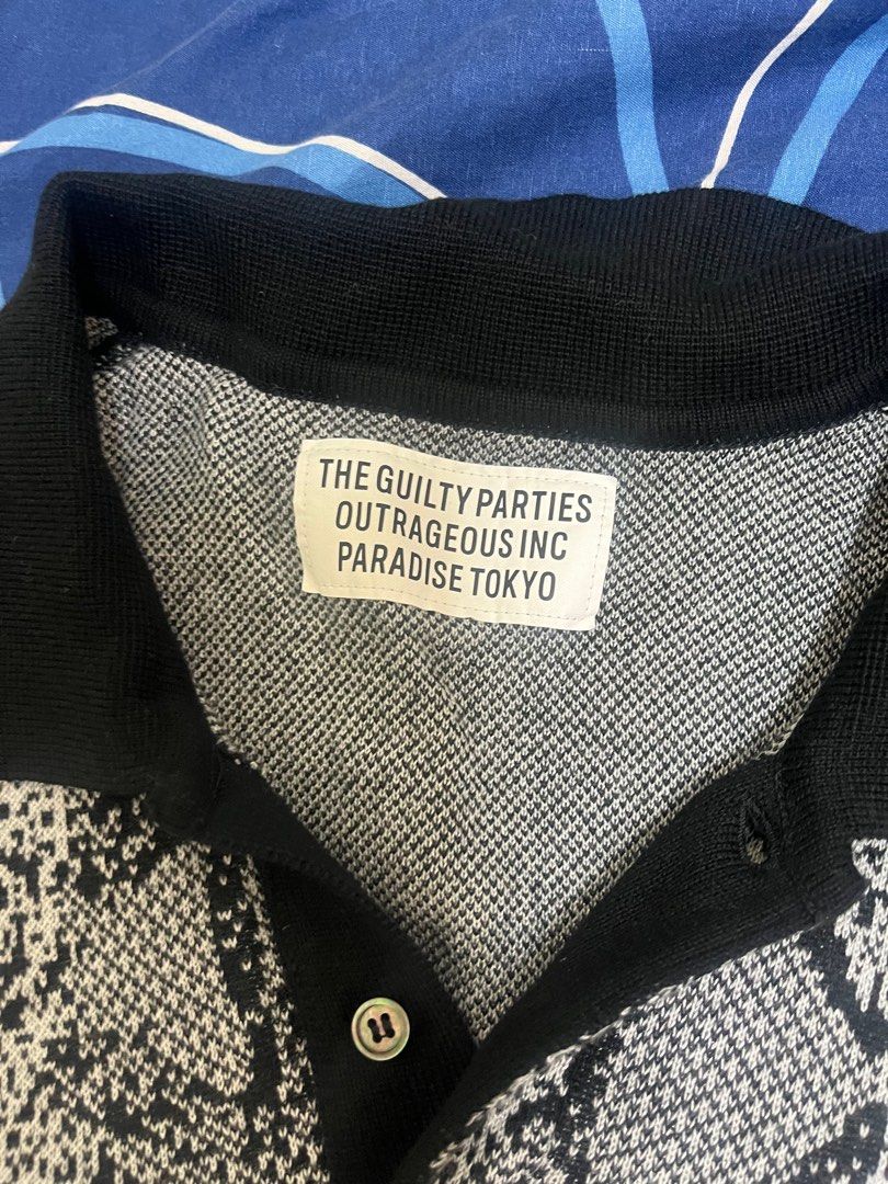 Wacko Maria 24ss python knit polo(已售出）