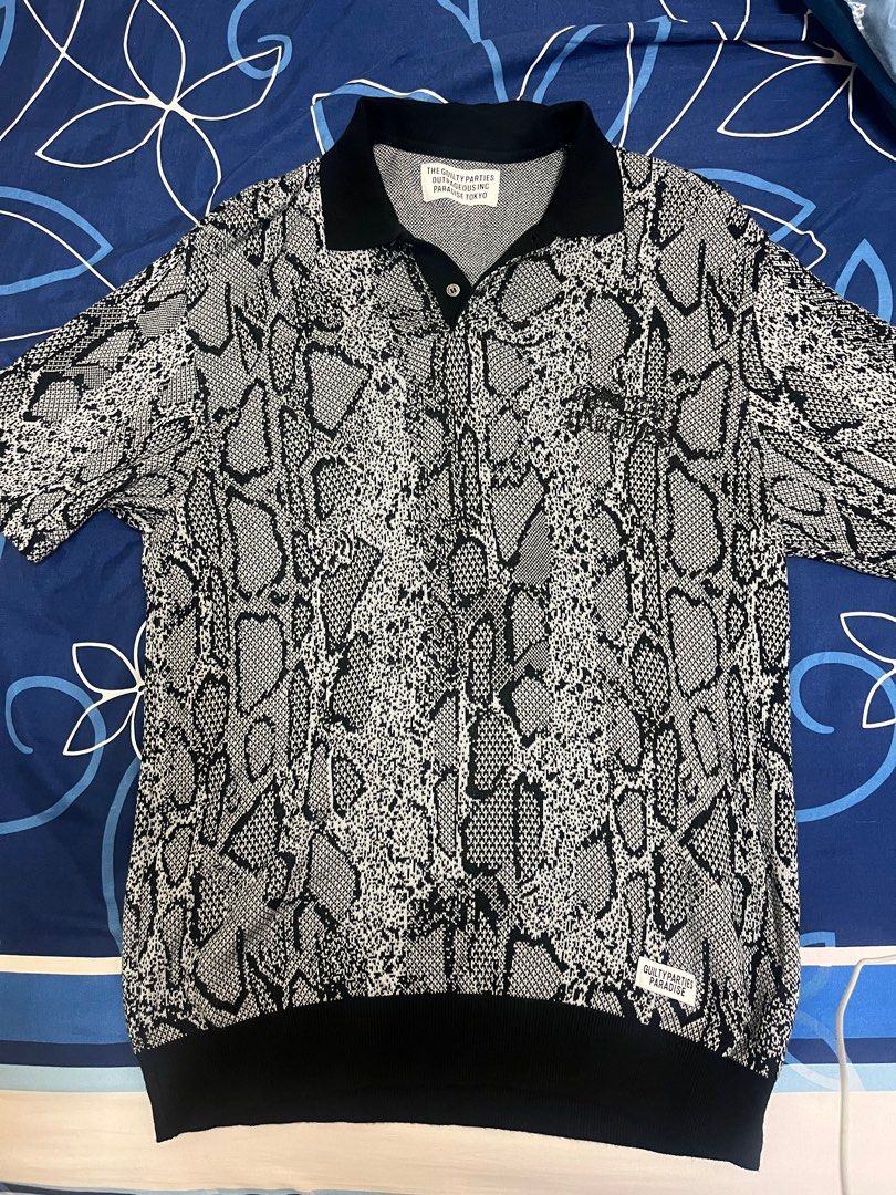 Wacko Maria 24ss python knit polo(已售出）