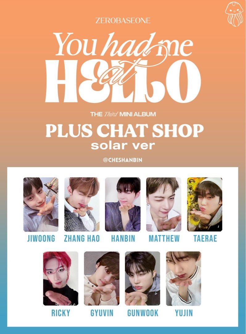 WTS ZB1 ZEROBASEONE YOU HAD ME AT HELLO PLUS CHAT POB, Hobbies 