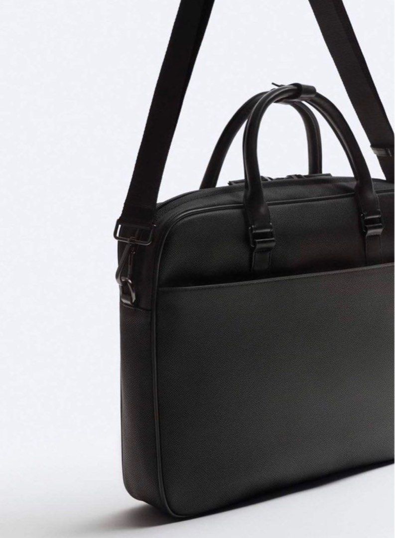 Zara Embossed Briefcase Men s Fashion Bags Briefcases on Carousell