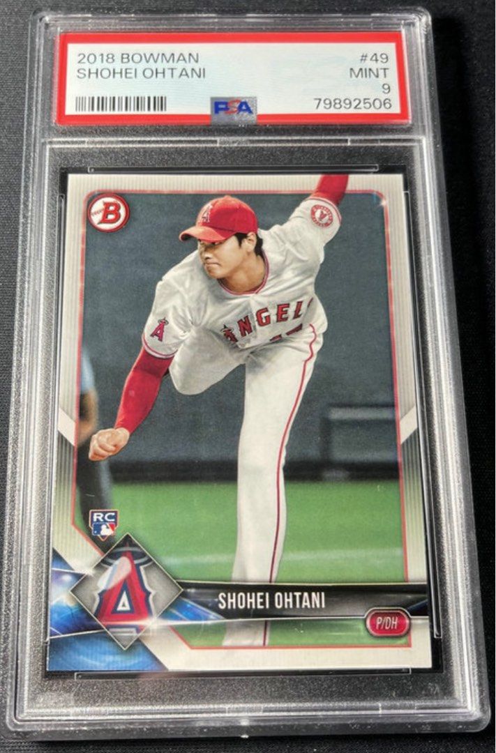 2018 Topps Bowman 大谷翔平Shohei Ohtani rc psa 9, 興趣及遊戲, 收藏 