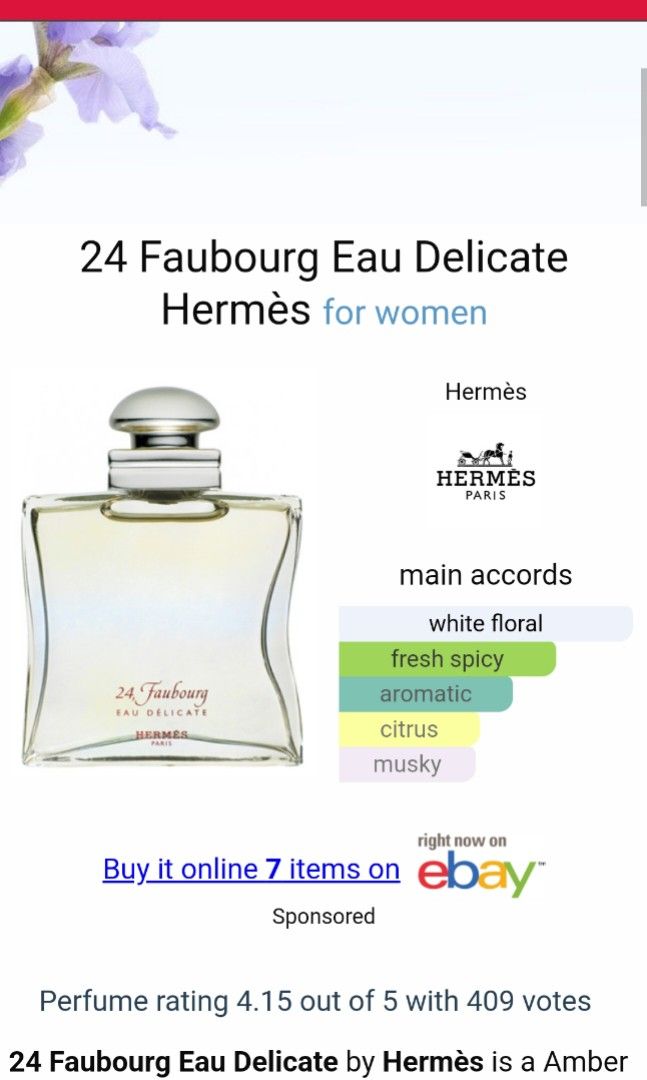 24 Faubourg Eau Delicate by HERMES Original Tester Eropa NEW Kesehatan Kecantikan Parfum Kuku Lainnya di Carousell
