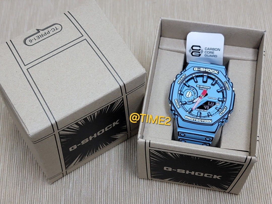 【ラッピング無料】 新品未使用】G-SHOCK 白&青 MANGA 時計