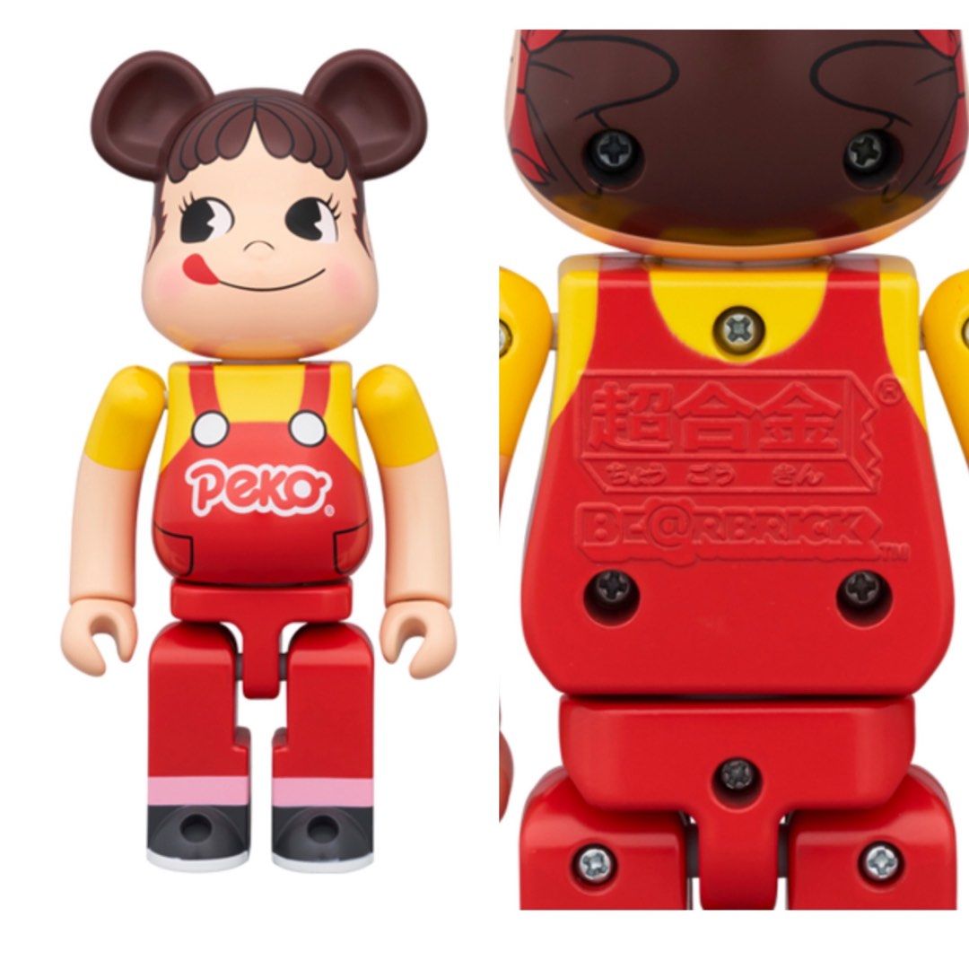 超合金BE@RBRICK ペコちゃんpeko 牛奶妹bearbrick, 興趣及遊戲, 玩具 