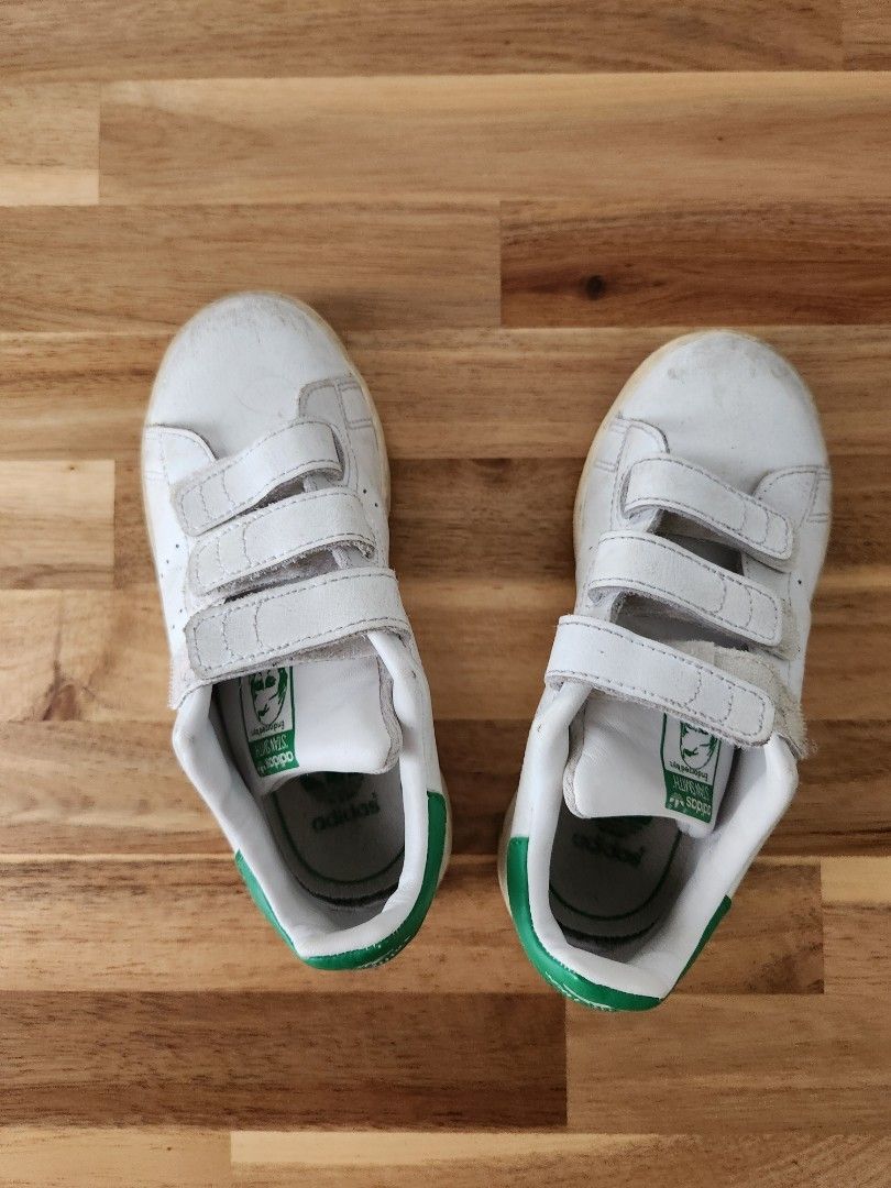 Adidas Stan Smith Velcro Kids Babies Kids Babies Kids Fashion on Carousell