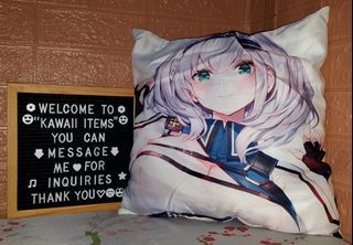Anime White Silver Noel Sensie Cushion Pillow Plush