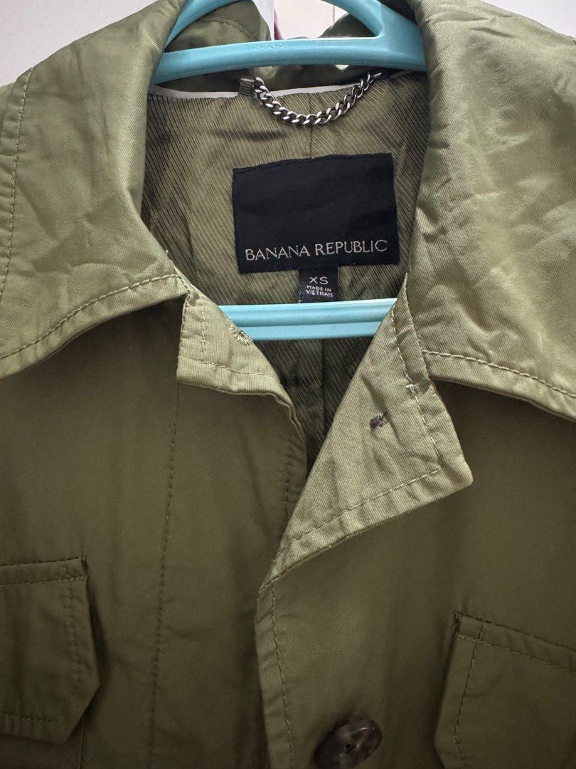 Army green jacket outerwear by banana republic