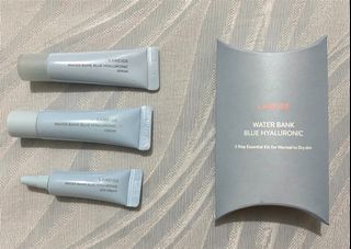 Authentic Laneige Water Bank Blue Hyaluronic 3 Kit (Cream+Serum+Eye Cream) Samples