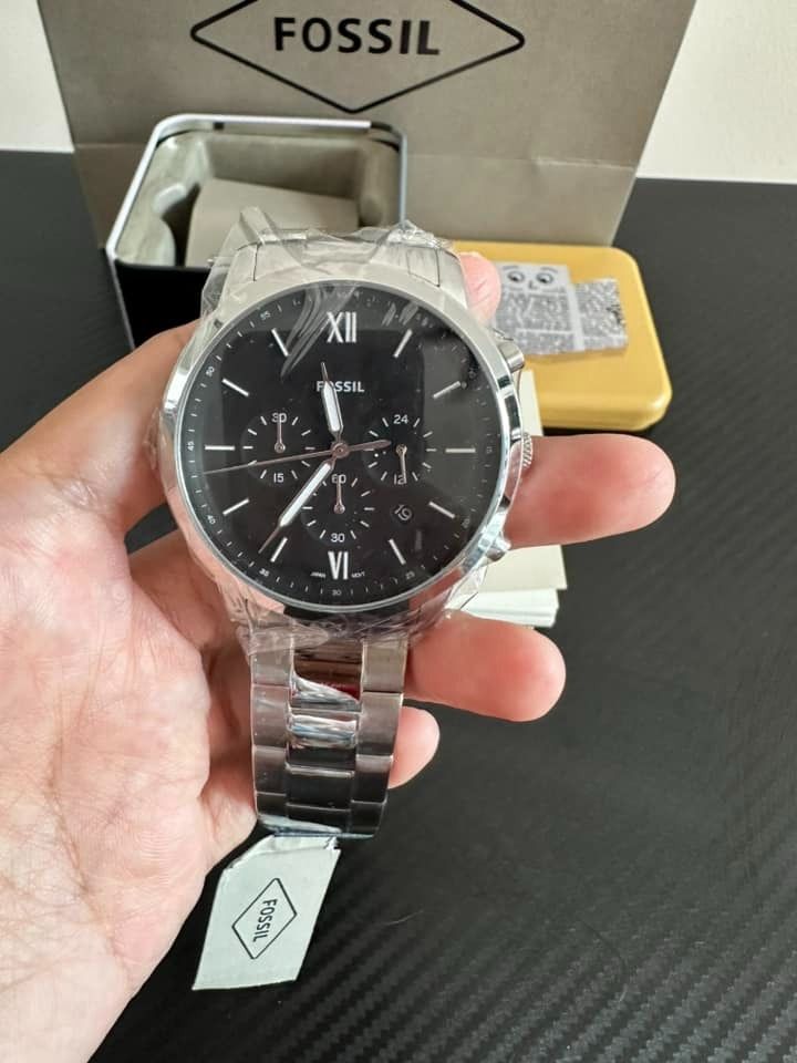 Authentic Fossil Neutra Chronohraph Stainless Steel Men s Watch FS5384 jam tangan lelaki