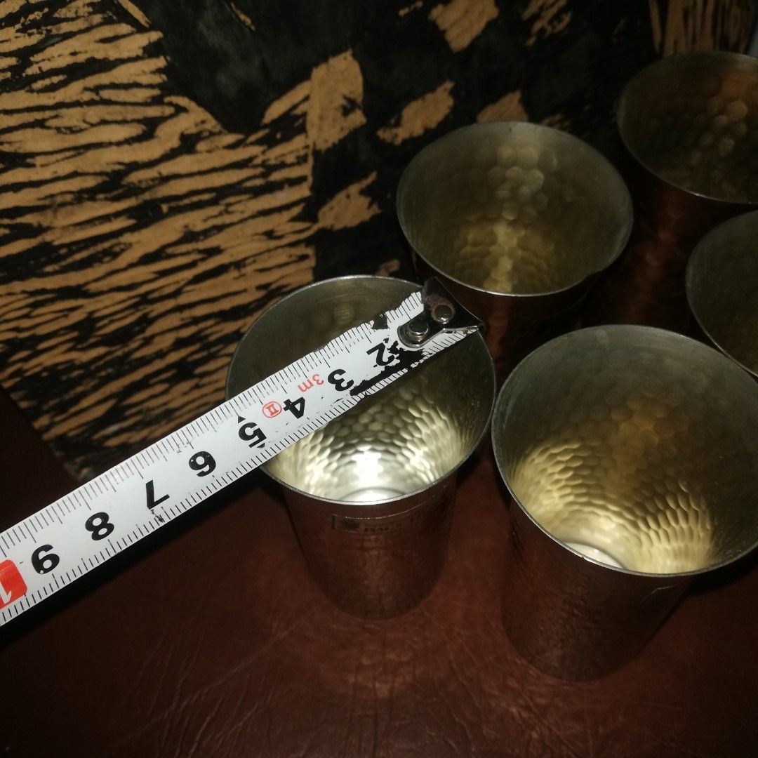Bacchus copper tumbler (Category: Coffee & Tea Tableware) located in Paranaque City. Submitted by 4thestate.surplusan (Listing ID 1304790393, Image 3). Description: 5 pcs bacchus copper tumbler. Good condition..