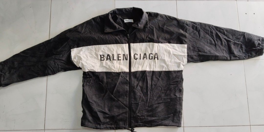 Balenciaga denim windbreaker store