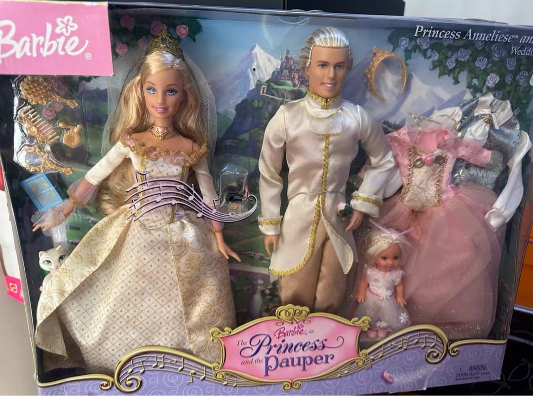 BARBIE PRINCESS PAUPER ANNELIESE AND JULIAN WEDDING GIFT SET