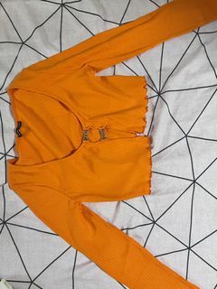 Bershka orange top