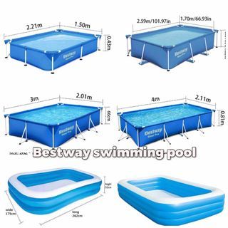 Bestway swimming pool steel pro / Intex rectangular swimming pool