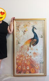 Big Diamond Painting Lucky Peacock