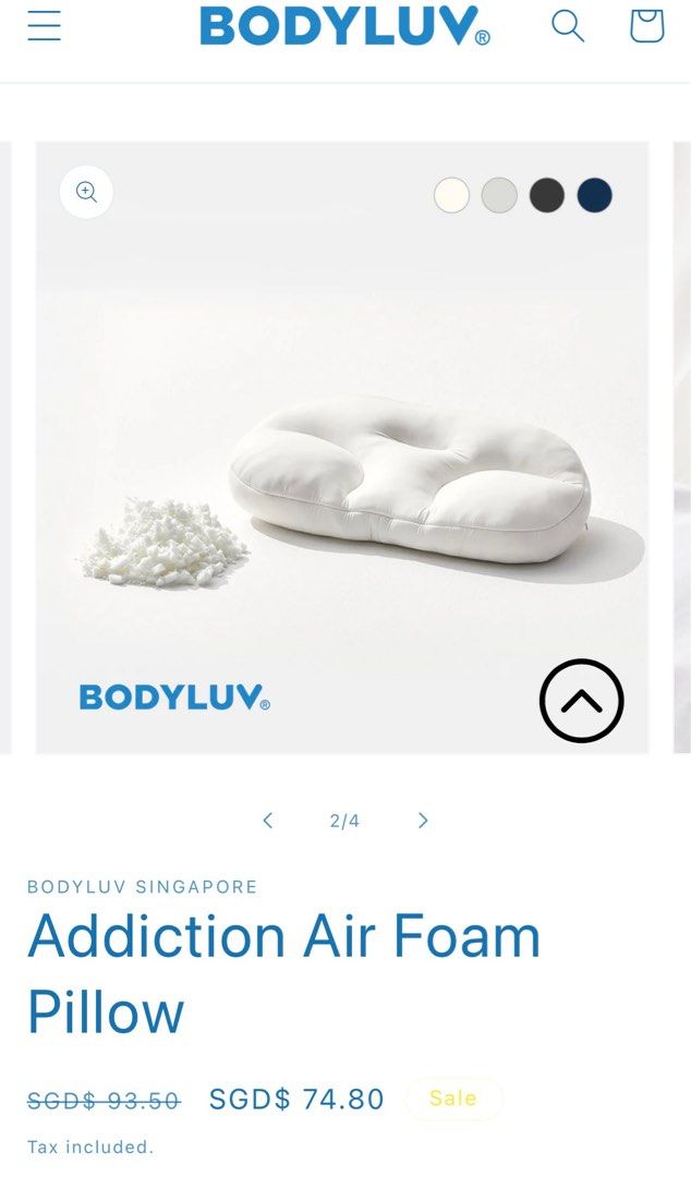 Bodyluv Addiction Air Foam Pillow Furniture Home Living Bedding Towels on Carousell