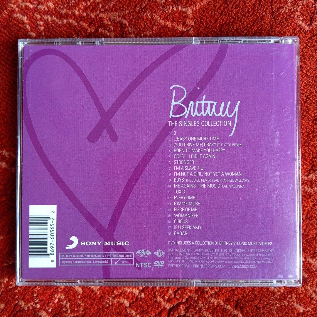 Britney Spears - The Singles Collection - EU Deluxe Edition CD & DVD ...