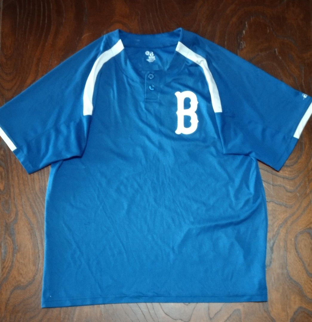 Brooklyn dodgers baseball jersey (Category: Activewear) located in Taguig. Submitted by goldthrifter (Listing ID 1304705677, Image 1). Description: condition 9 color blue/10 size XL dimes L29 w23 issue minimal crack print.