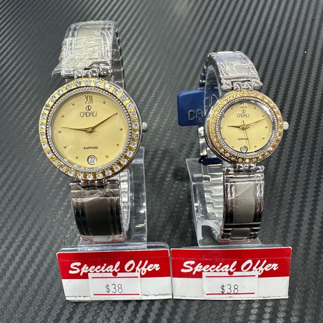 Cadali Swiss Brand Diamond Sapphire Diamond Couple Men s Women s Watch Women s Fashion Watches Accessories Watches on Carousell