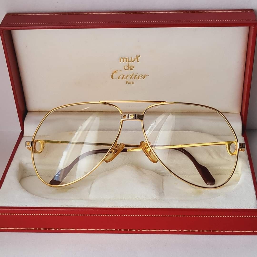 Cartier Vendome Santos Sunglasses With case Excellent Condition Medium size 140 Announcements on Carousell