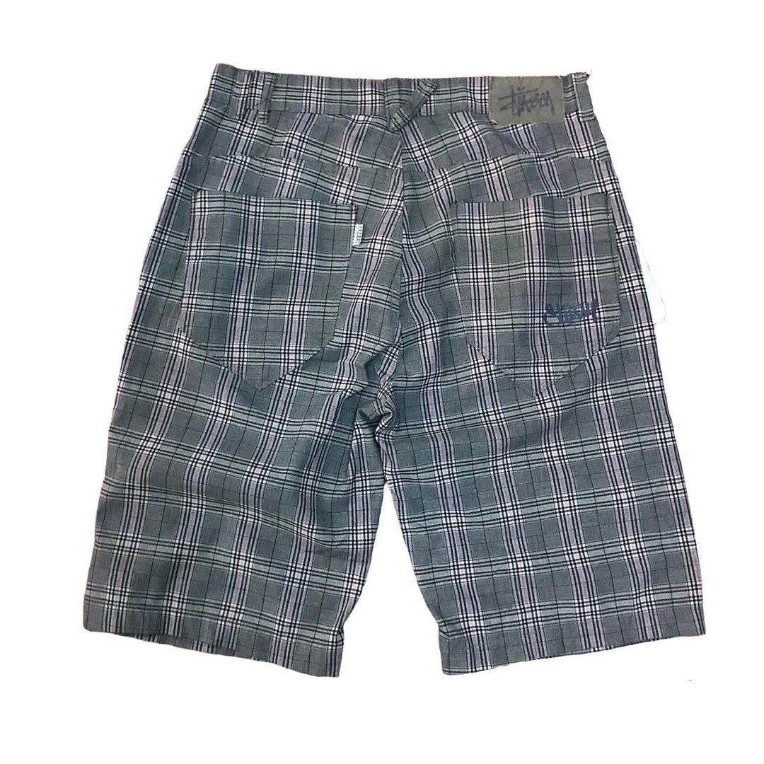 Celana Pendek Vintage Stussy Ruppert Shortpants Grey Tartan checkered  shorts Best Seller Now! Size 32 In Like new condition