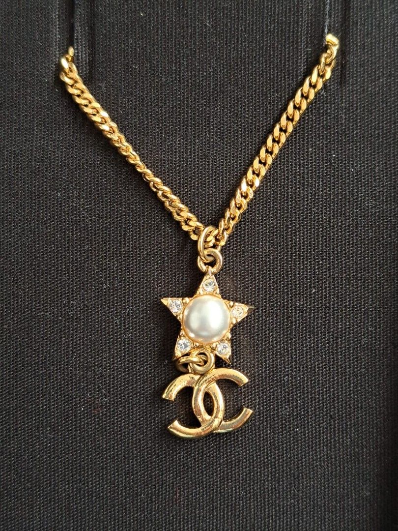 Chanel 2024 Star Crystal Gold Necklace Full Set