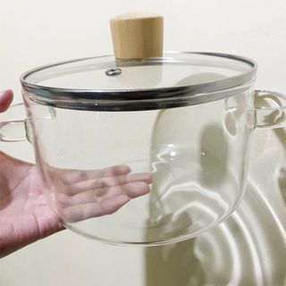 CLEAR GLASS COOKING POT (FIT FOR ELECTRIC & GAS STOVE)