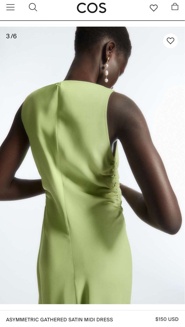 COS ASYMMETRIC GATHERED SATIN MIDI DRESS, Women's Fashion, Dresses & Sets, Dresses on Carousell COS ASYMMETRIC GATHERED SATIN MIDI DRESS, Women's Fashion, Dresses & Sets, Dresses on Carousell