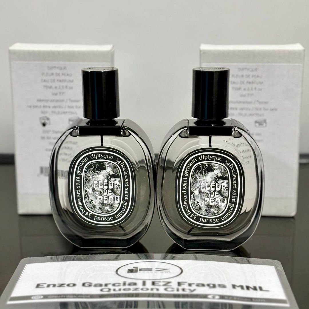 Diptyque Fleur De Peau EDP 75ML TR (Category: Fragrance & Deodorants) located in Quezon City. Submitted by enzopot__ (Listing ID 1304656405, Image 1). Description: Brandnew Unsprayed Original Moneyback guaranteed if proven fake 10x.