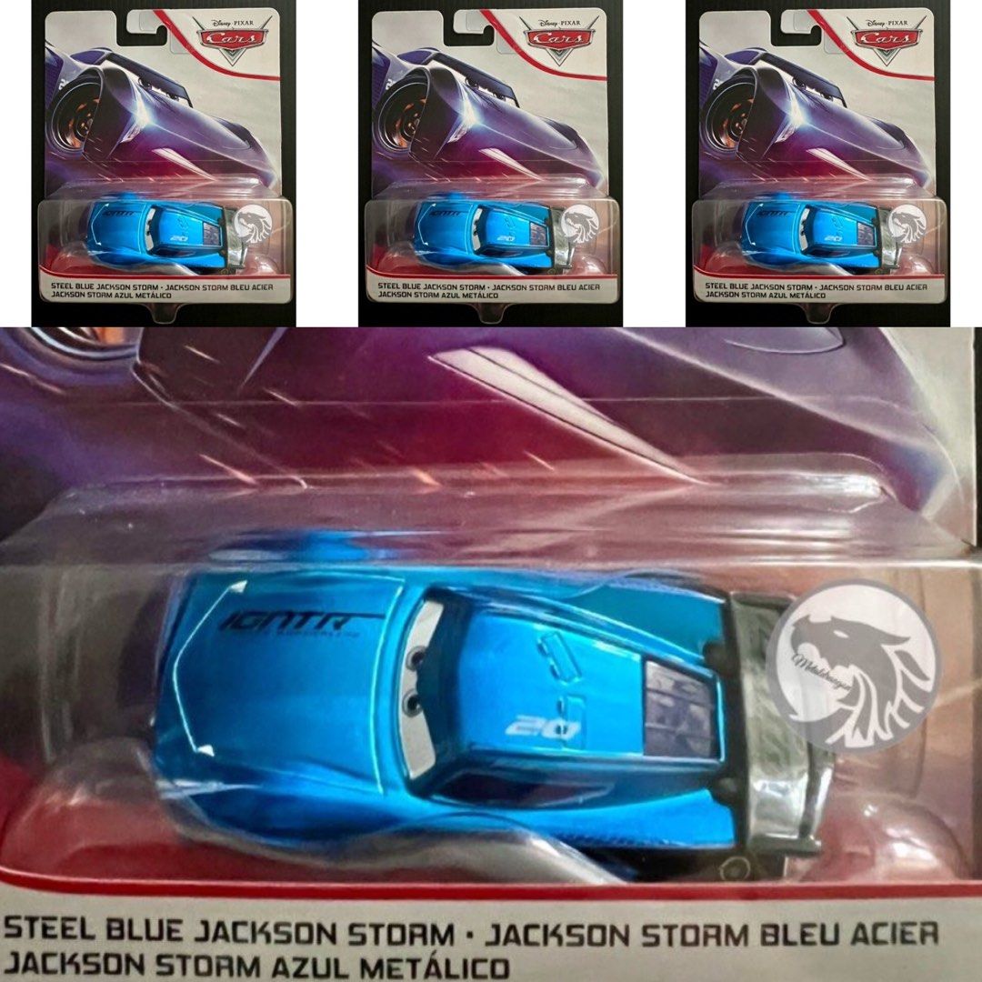 Disney Pixar Cars Steel Blue Jackson Storm Diecast CHASE Car McQueen MOC Hobbies Toys Toys Games on Carousell