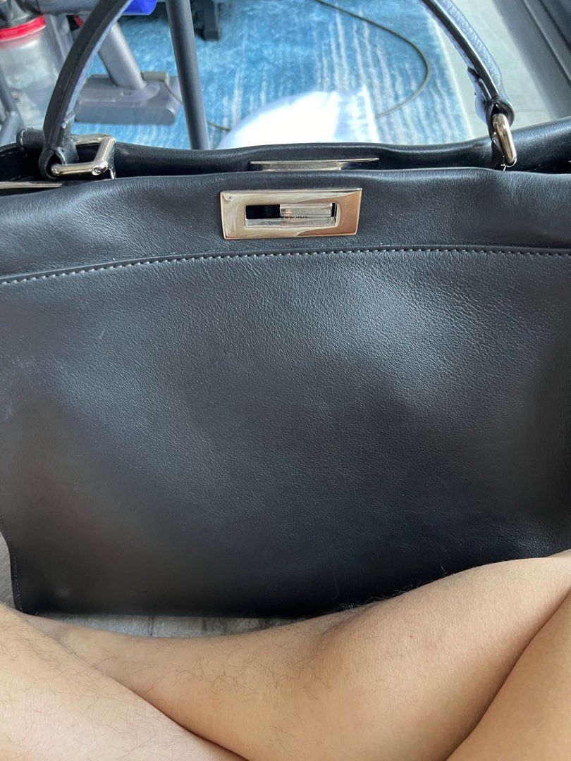 Fendi Peekaboo Monster laptop briefcase handbag