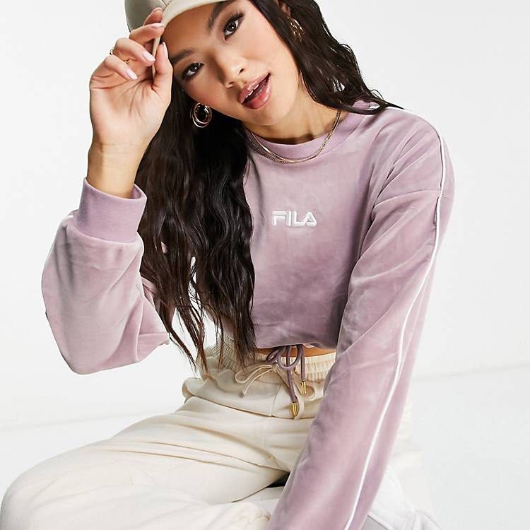 Fila pink velour online