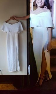 [FOR RENT] Apartment 8 White Minamalist Gown with Slit
