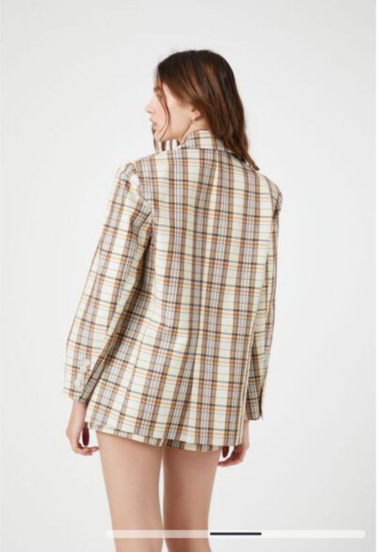 Forever 21 Plaid Blazer Women s Fashion Coats Jackets and Outerwear on Carousell
