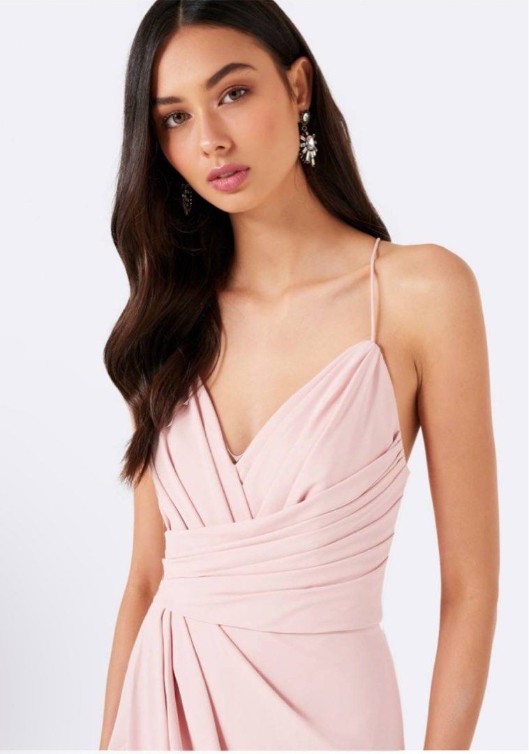 strapless open back dress Jemma Shirt Midi Dress Pink Mora Stencil main image 1