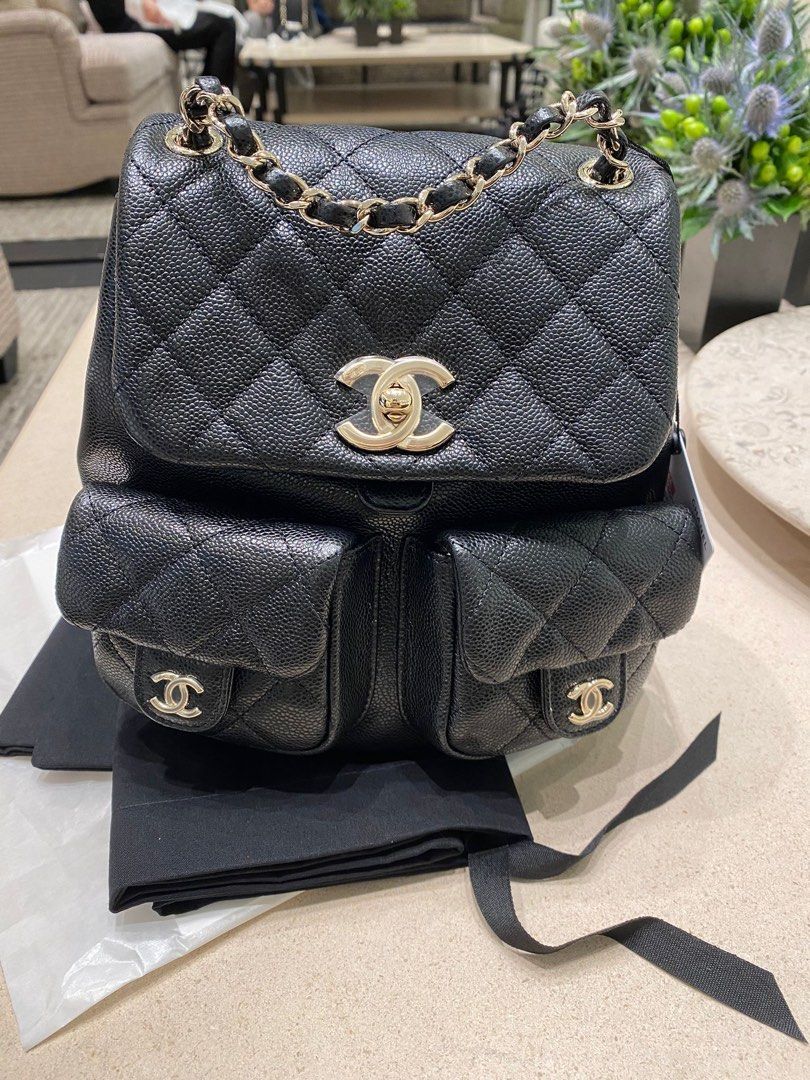 Selling at cost price Fresh Chanel 24A caviar backpack