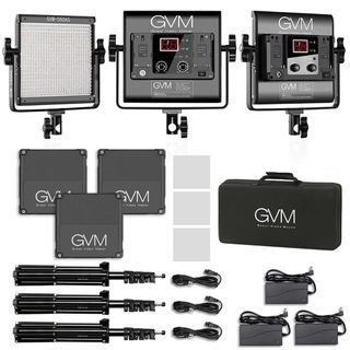 GVM 560AS 30W Bi-Color Soft LED Panel 3-Light Kit