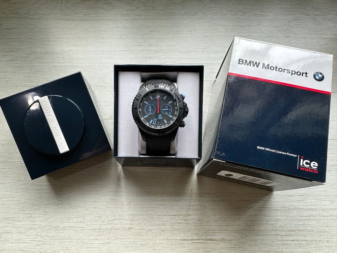 ICE WATCH BMW Motorsport 40 mm Chronograph Unisex Watch Men s Fashion Watches Accessories Watches on Carousell