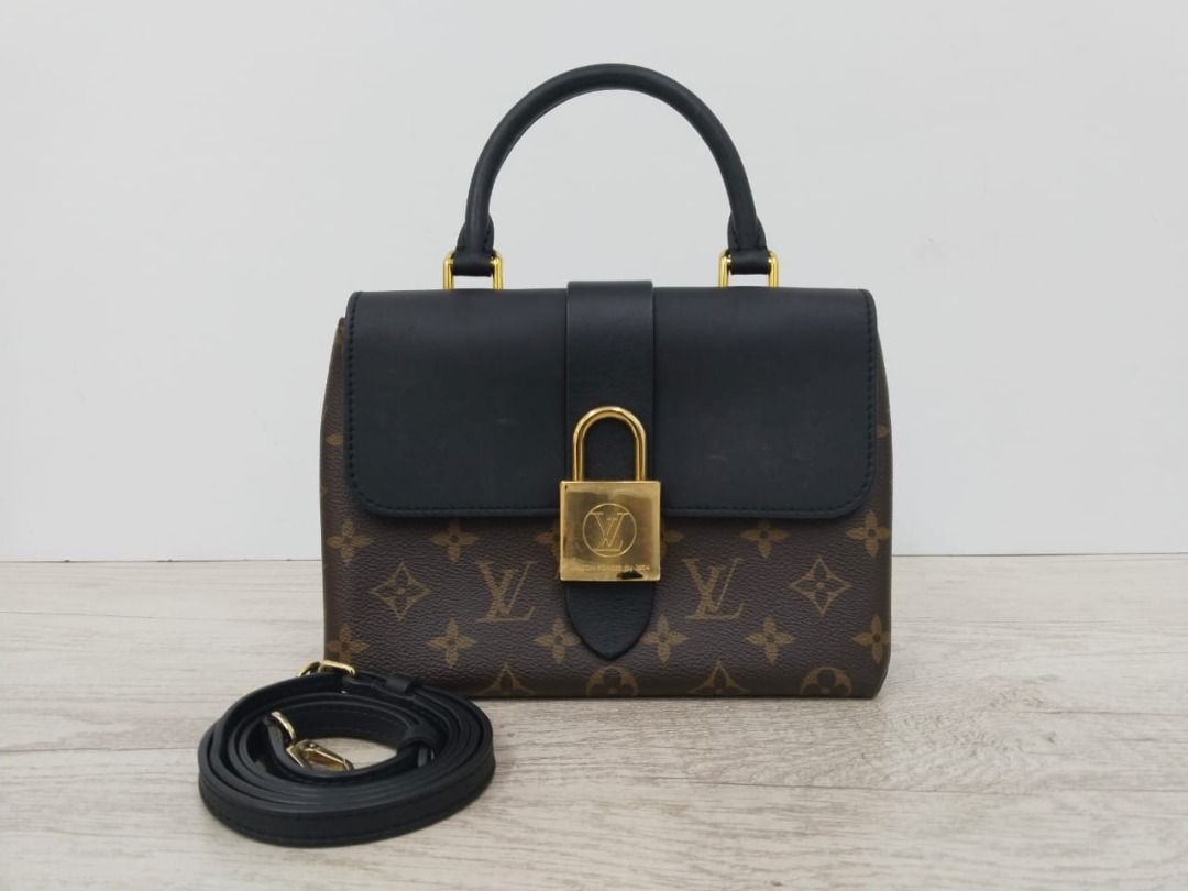 LOUIS VUITTON M44141 LOCKY BB MONOGRAM CANVAS BLACK LEATHER GHW
