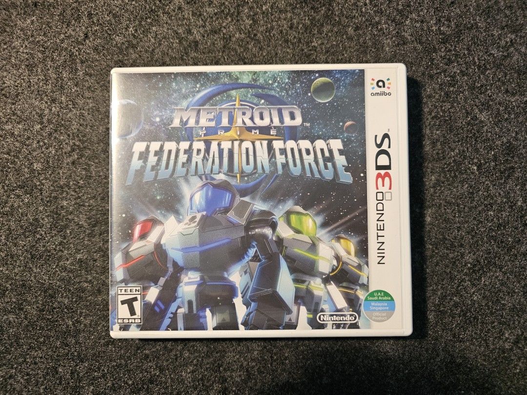 Metroid Prime Federation Force (Category: Nintendo) located in Paranaque City. Submitted by john020497 (Listing ID 1304763964, Image 1). Description: US Version. Rare game for collectors. Parañaque area. Delivery via Lalamove/Grab..
