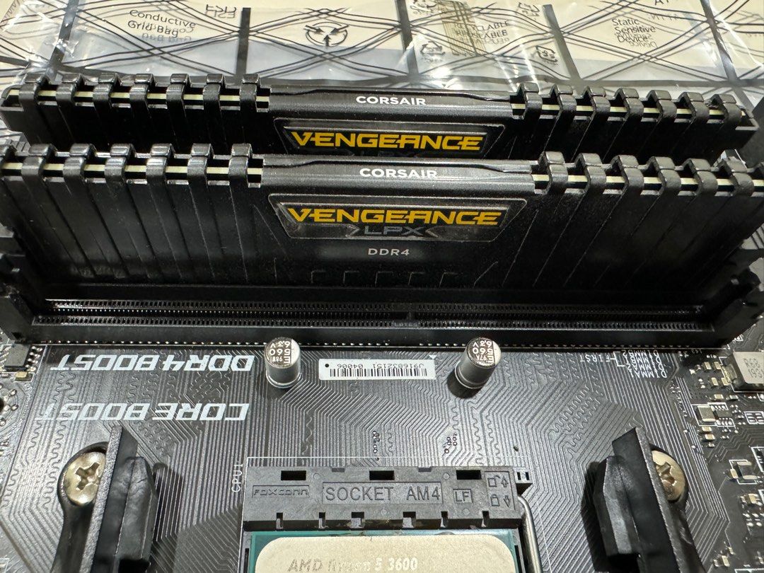 Micro ATX motherboard CPU CPU cooler RAM combo Computers Tech Parts Accessories Computer Parts on Carousell