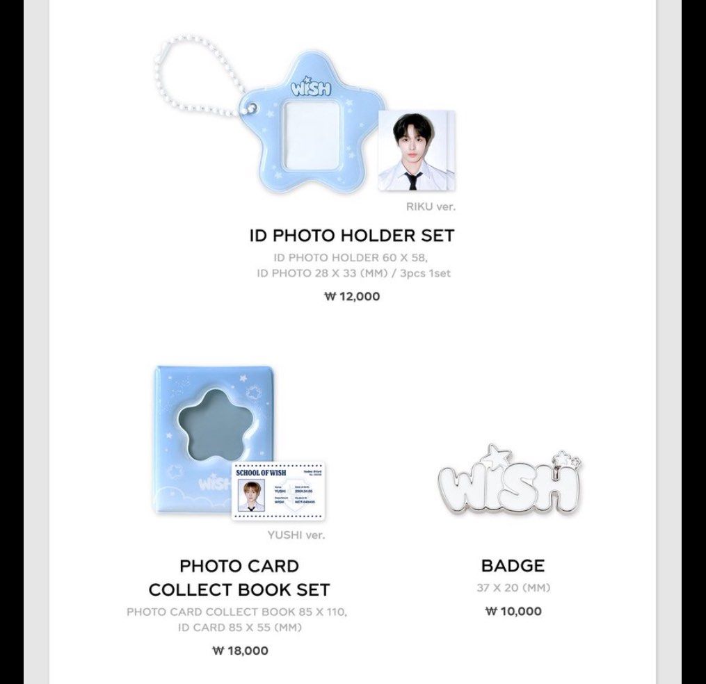 NCT Wish School Of Wish Official MD Goods, Hobbies & Toys