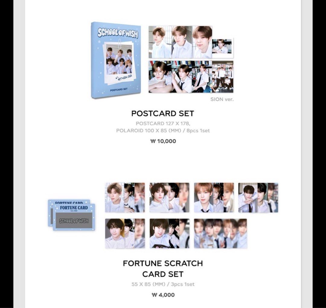 NCT Wish School Of Wish Official MD Goods, Hobbies & Toys