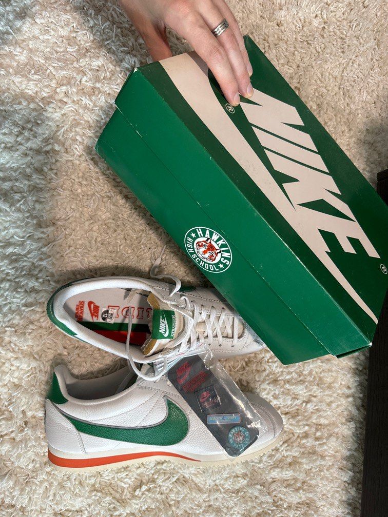 Nike classic cortez stranger things Hawkins high school Men s Fashion Footwear Sneakers on Carousell