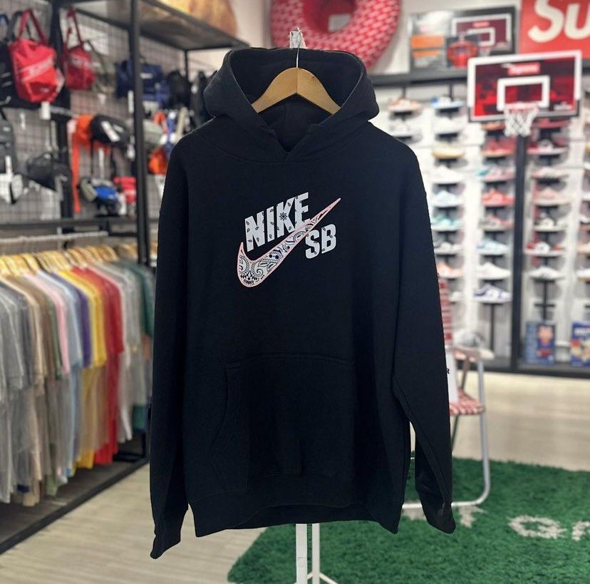 Nike SB Travis Scott Cactus Jack Paisley Swoosh Hoodie Men s Fashion Tops Sets Hoodies on Carousell