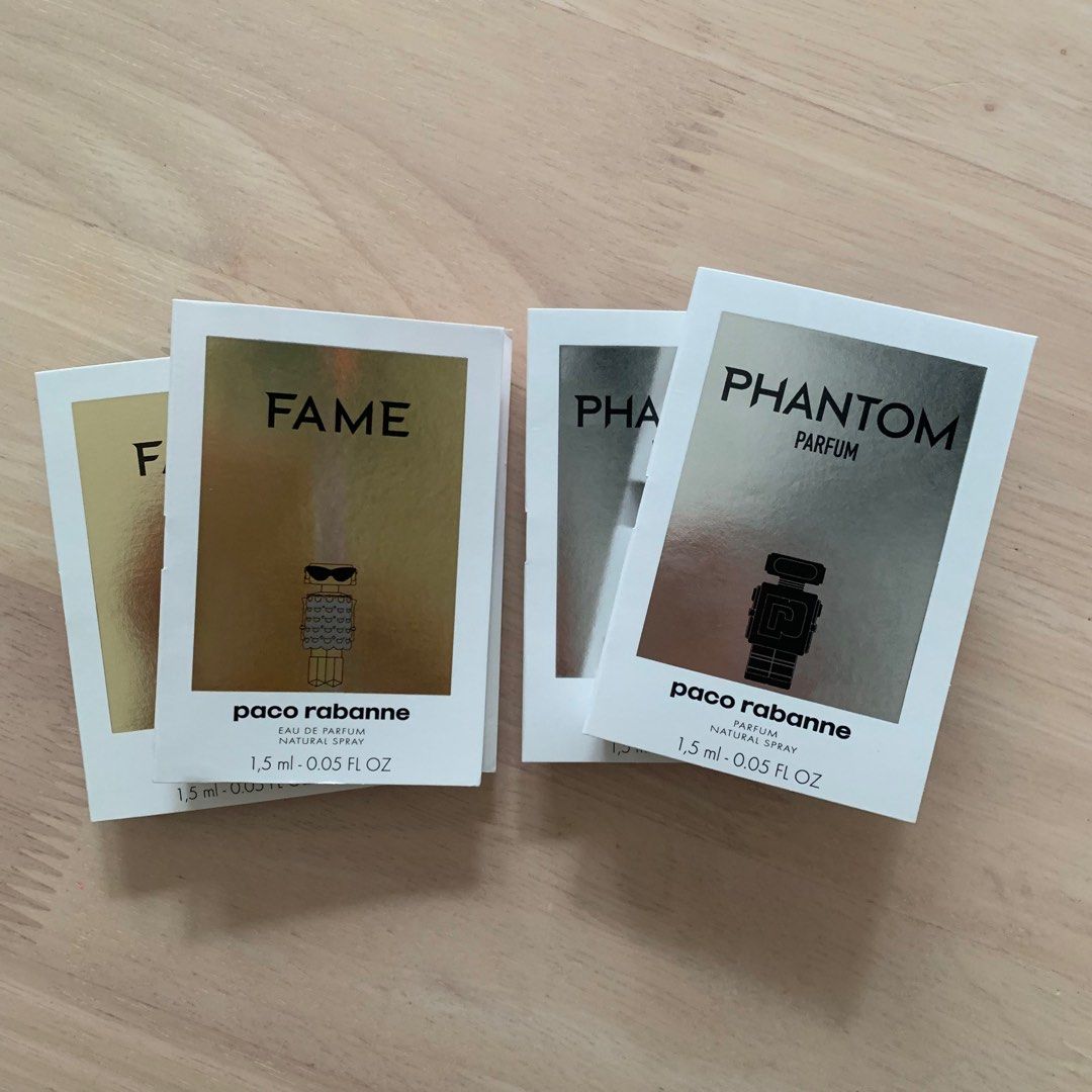 Paco Rabanne FAME & PHANTOM Perfume Samples 1.5ml Vial, Beauty ...