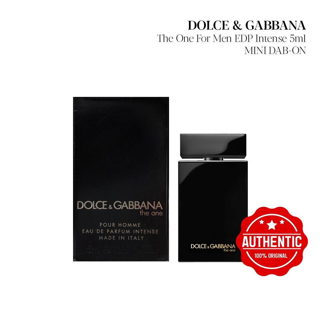 PERFUME ALLEY] DOLCE GABBANA THE ONE POUR HOMME EDP INTENSE 5ML